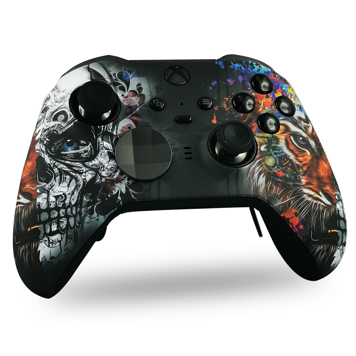 Coque Xbox One Elite V2 Custom Tiger And Skull Draw My Pad