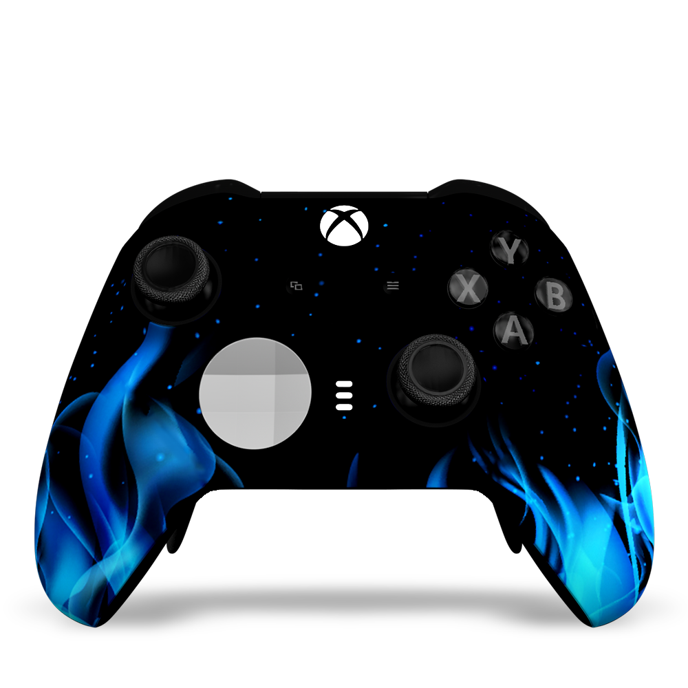 Manette PS4 personnalisée blue fire - Manette custom