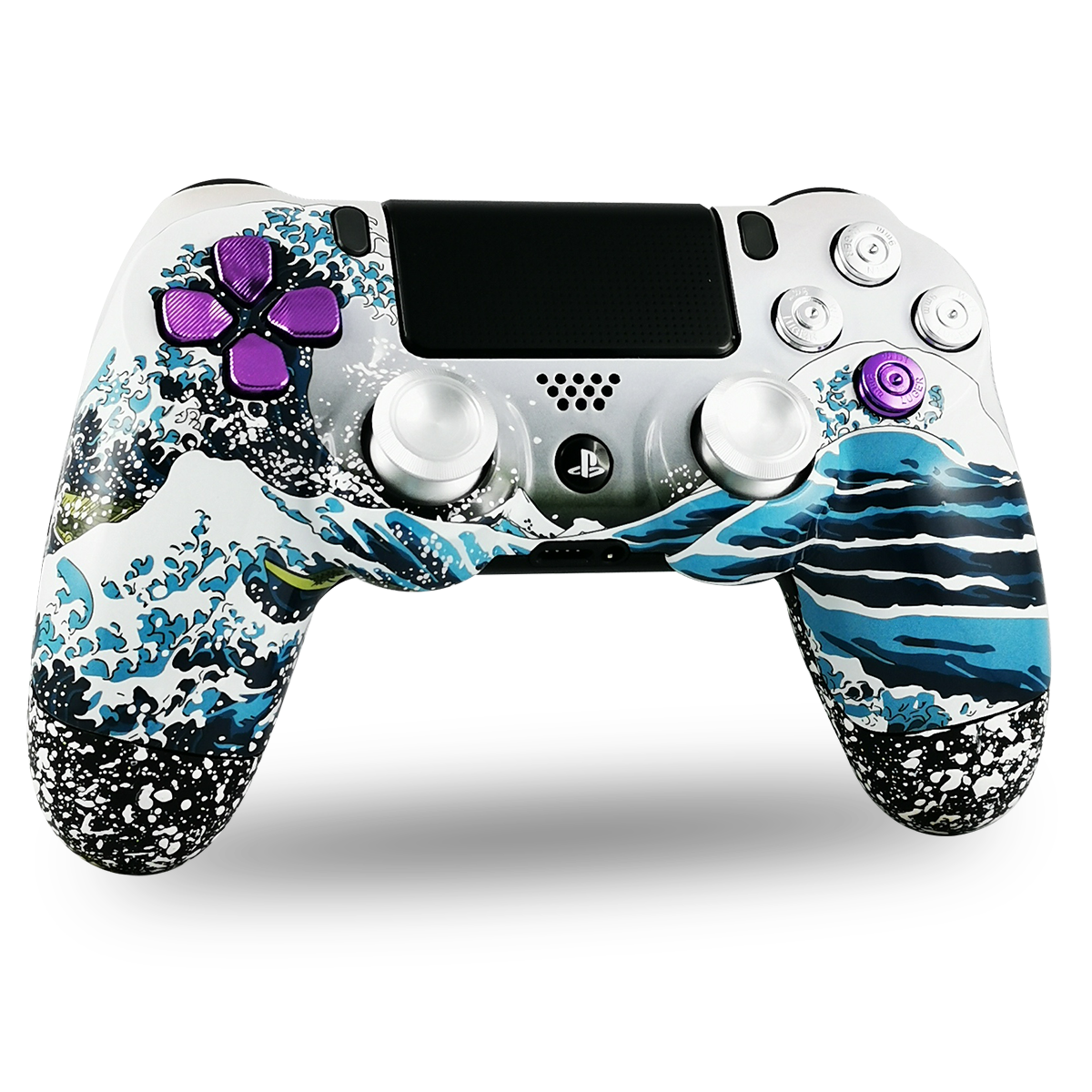 Manette PS4 custom La grande Vague de Kanagawa | Draw my Pad